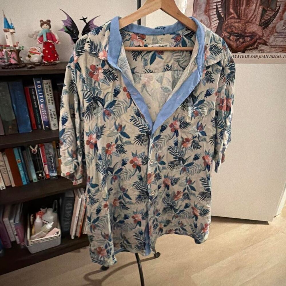 Tommy Bahama 100% Silk Tropical Camp Shirt Men's XXL